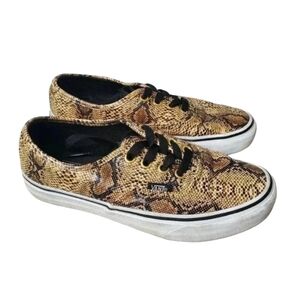 Vans Snake Print Skate Board Sneakers Runners Shoes Skaters Women's 6